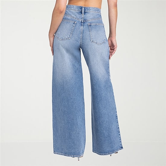 JS Jessica Simpson Embellished Womens High Rise Wide Leg Jean