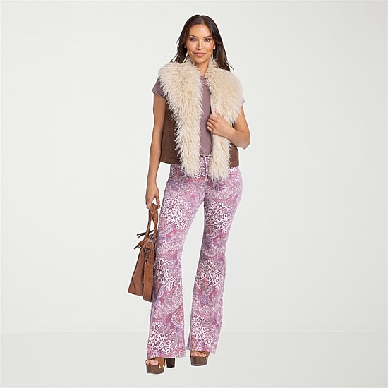 JS Jessica Simpson Womens High Rise Flare Corduroy Pant