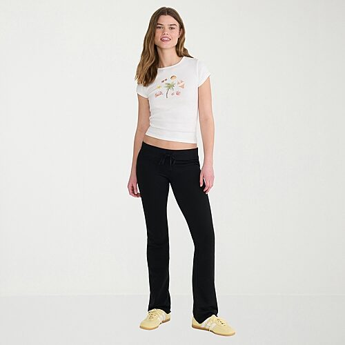 Aéropostale Womens Knit Flare Juniors Full Length Leggings In Black