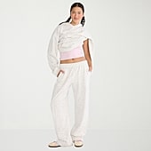 AEROPOSTALE Womens Juniors Straight Mid Rise Fleece Sweatpant