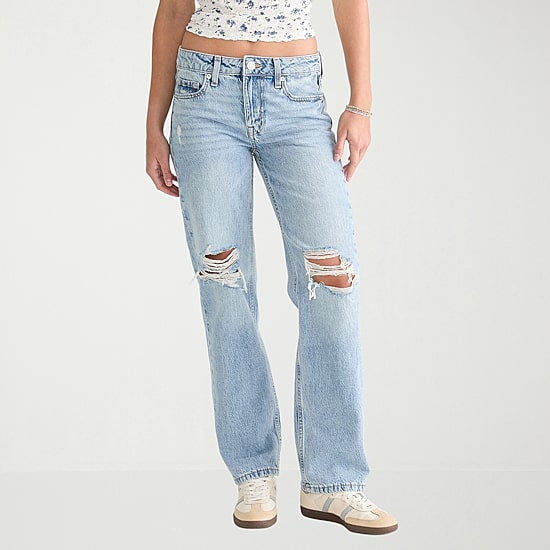 AEROPOSTALE Womens Juniors Low Rise Baggy Fit Jean