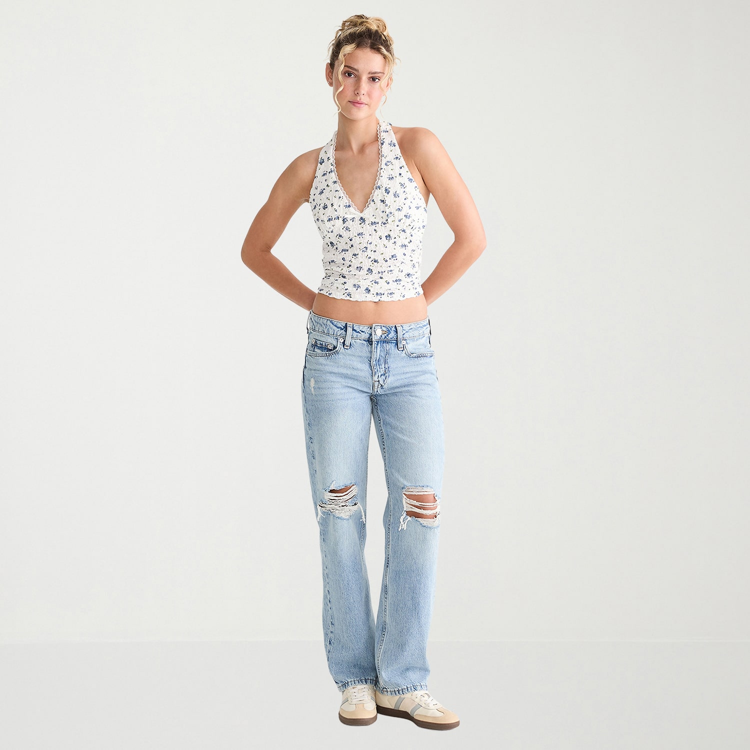 AEROPOSTALE Womens Juniors Baggy Fit Jean
