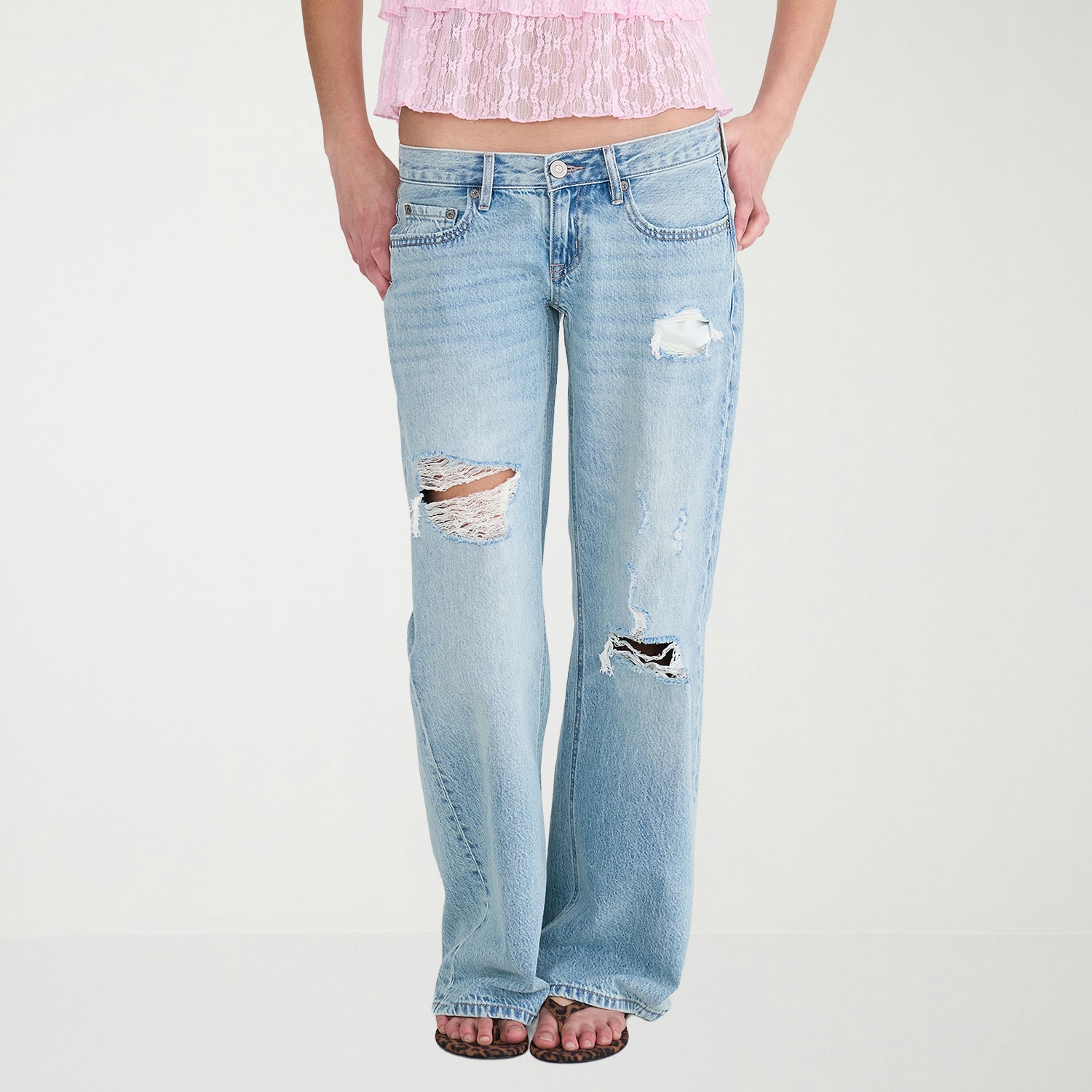 AEROPOSTALE Womens Juniors Wide Leg Jean