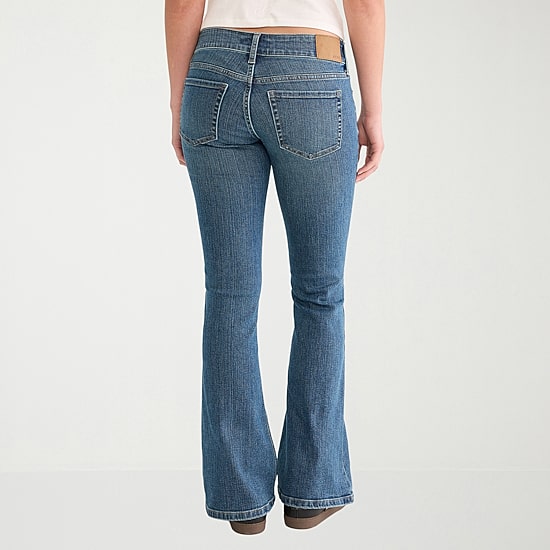 AEROPOSTALE Womens Juniors Low Rise Flare Leg Jean