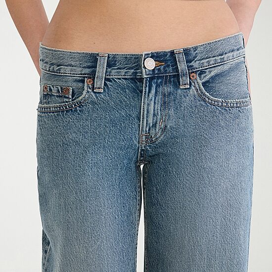 AEROPOSTALE Womens Juniors Low Rise Baggy Fit Jean