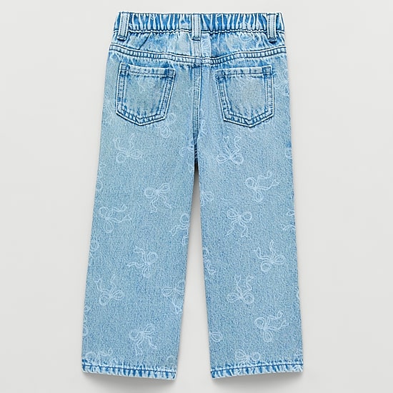 Okie Dokie Toddler & Little Girls Adjustable Waist Loose Fit Jean