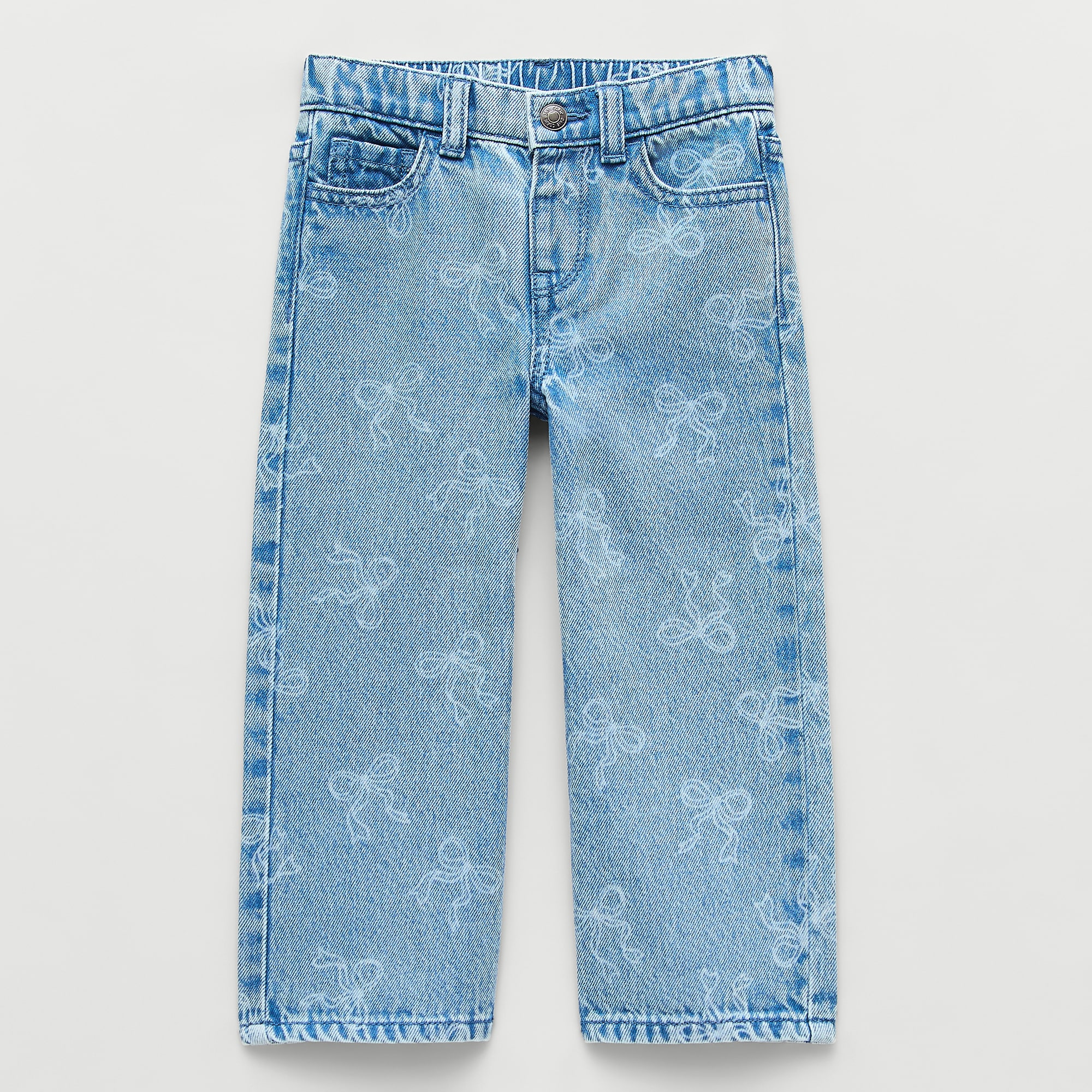 Okie Dokie Toddler & Little Girls Adjustable Waist Loose Fit Jean