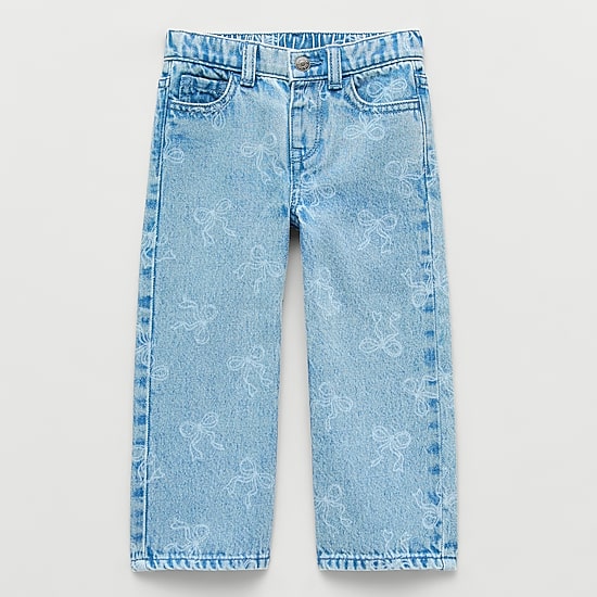 Okie Dokie Toddler & Little Girls Adjustable Waist Loose Fit Jean