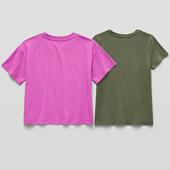 Xersion Little & Big Kid Girls Crew Neck Short Sleeve Regular Fit Graphic T-Shirt