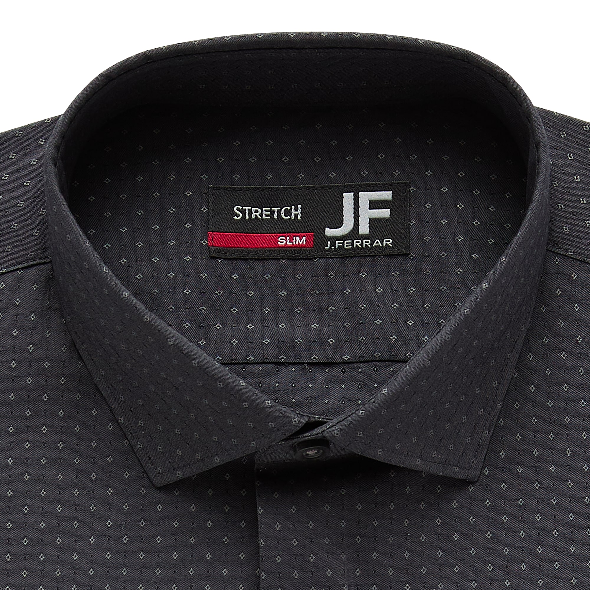 J. Ferrar Ultra Comfort Mens Slim Fit Stretch Fabric Wrinkle Free Long Sleeve Dress Shirt