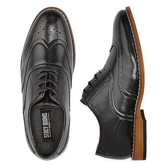 Stacy Adams Dunbar Boys Wing Closed Toe Oxford Shoes