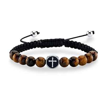 Mens Green Jasper Sterling Silver Beaded Bracelet - JCPenney