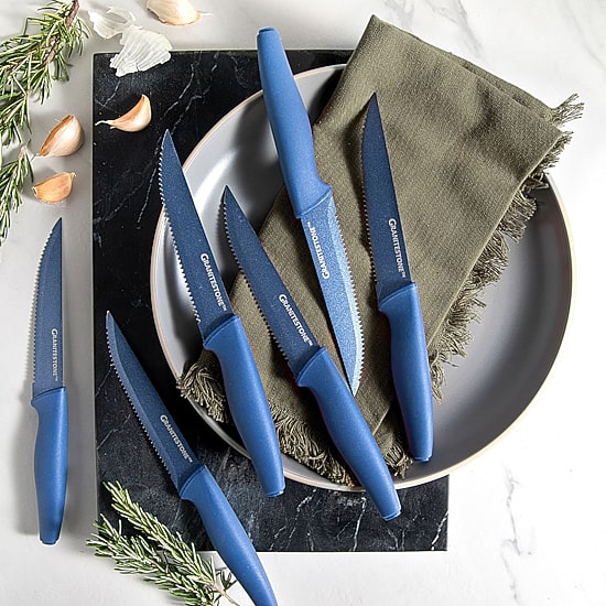 Granitestone Forged Stainless Steel 6-pc. Steak Knife Set