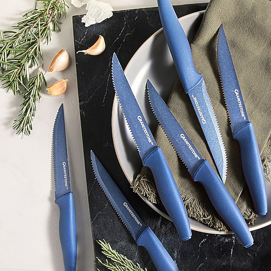 Granitestone Forged Stainless Steel 6-pc. Steak Knife Set