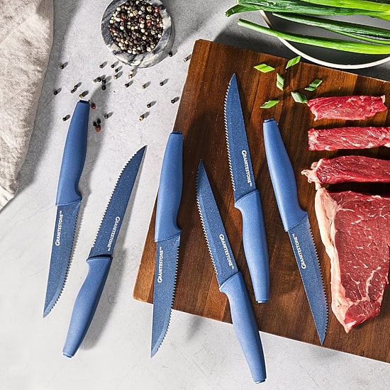 Granitestone Forged Stainless Steel 6-pc. Steak Knife Set