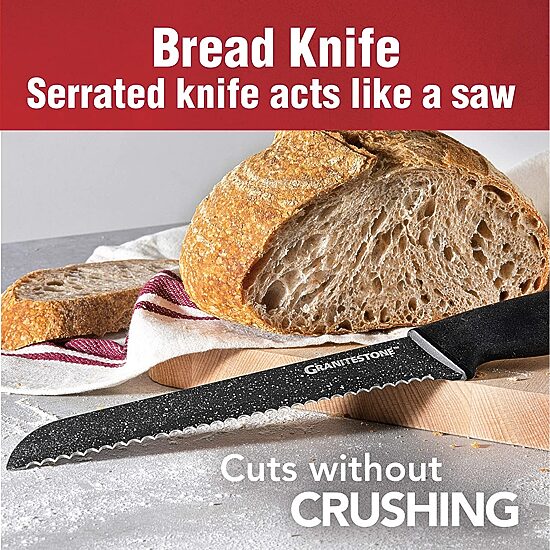 Granitestone Nutriblade 6-pc. Easy Grip Handle Knife Set