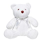 3 Stories Trading Company Cable Knit Snubble Bear Stuffed Animal