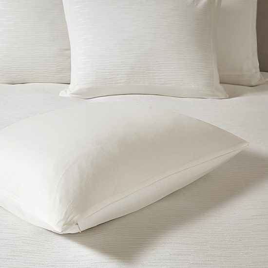 N Natori Hanae Cotton Blend Yarn Dyed 3 Piece Duvet Cover Set