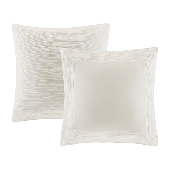 N Natori Hanae Cotton Blend Yarn Dyed Euro Sham