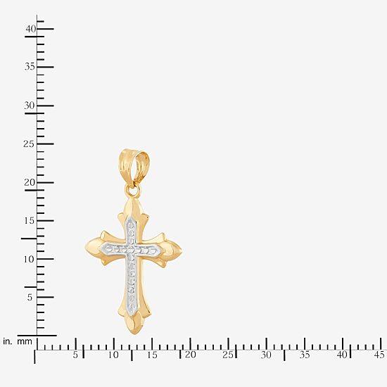 Unisex Adult 14K Gold Cross Pendant