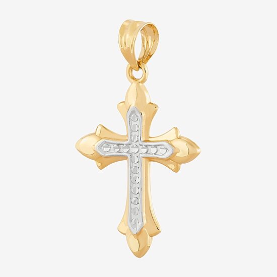 Unisex Adult 14K Gold Cross Pendant