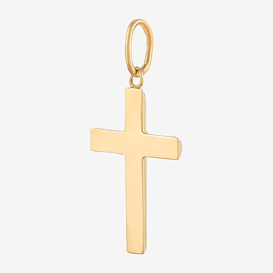 Unisex Adult 14K Gold Cross Pendant