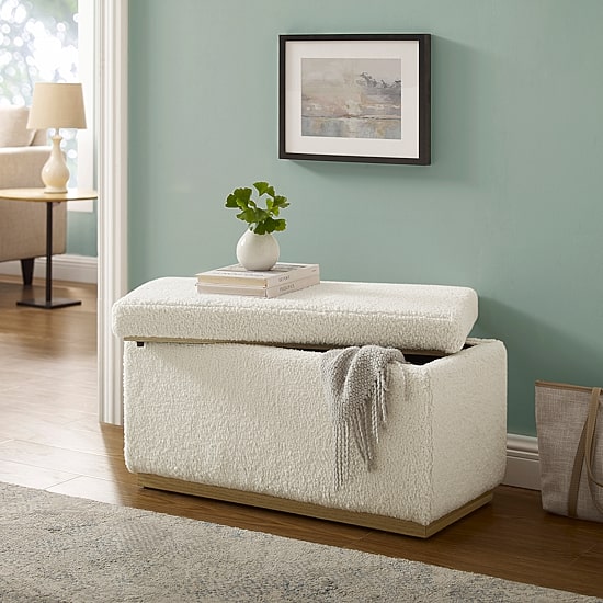 Berlinda Sherpa Rectangular Storage Ottoman