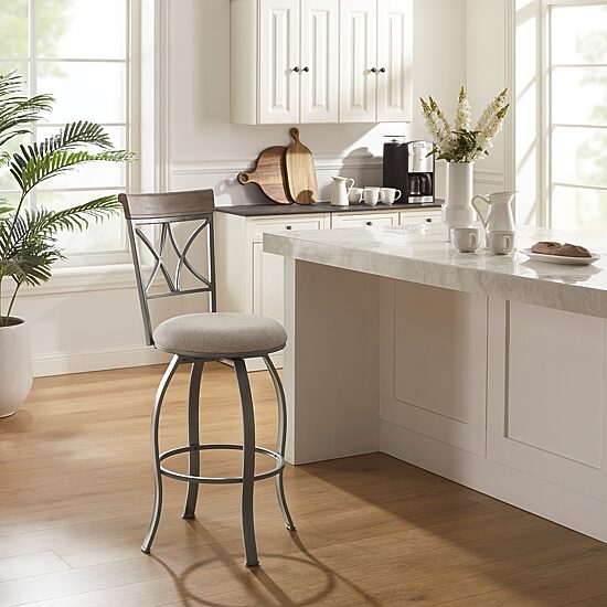 Linon Thornridge Swivel Bar Stool