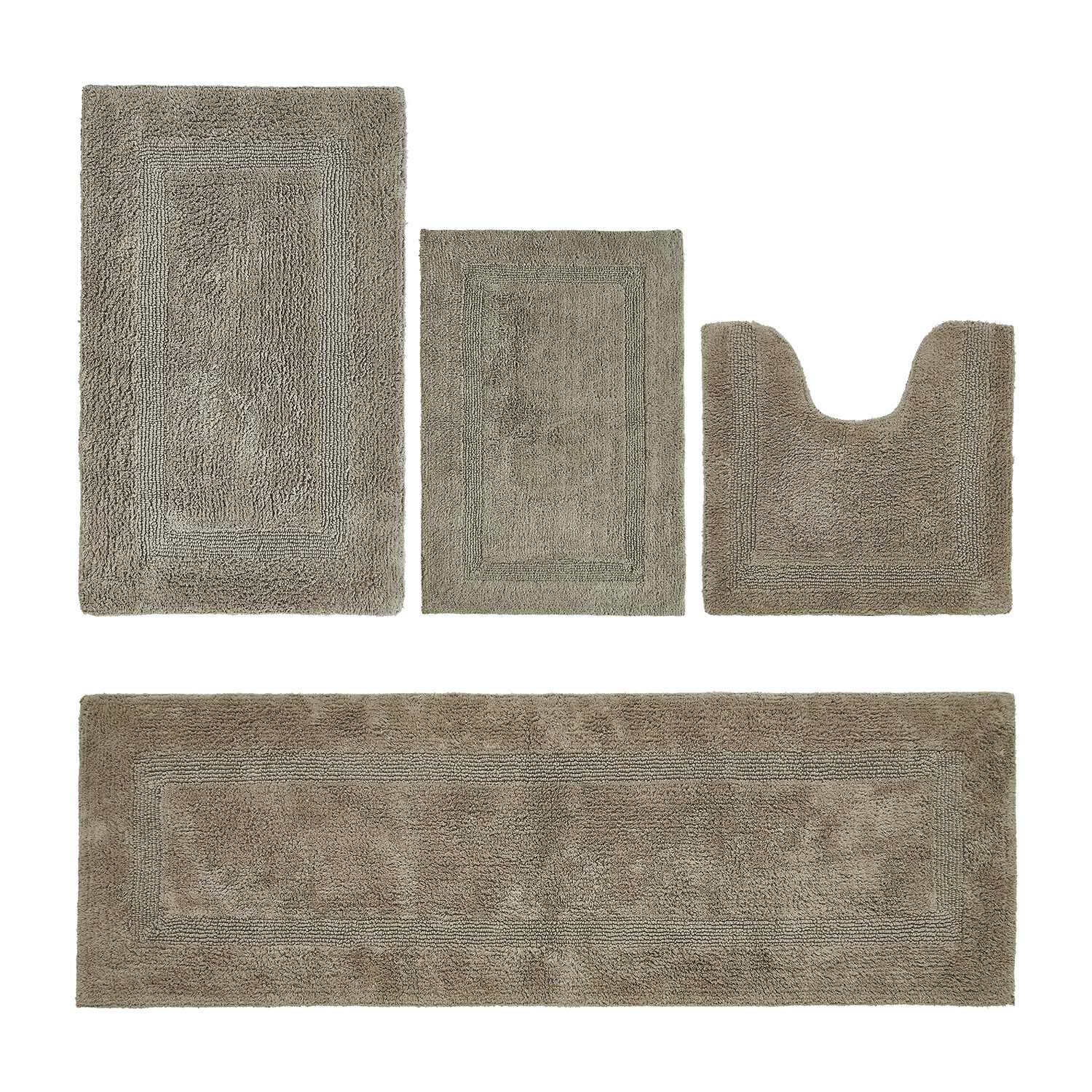 Better Trends Lux Tufted Mat -pc. Bath Rug Set