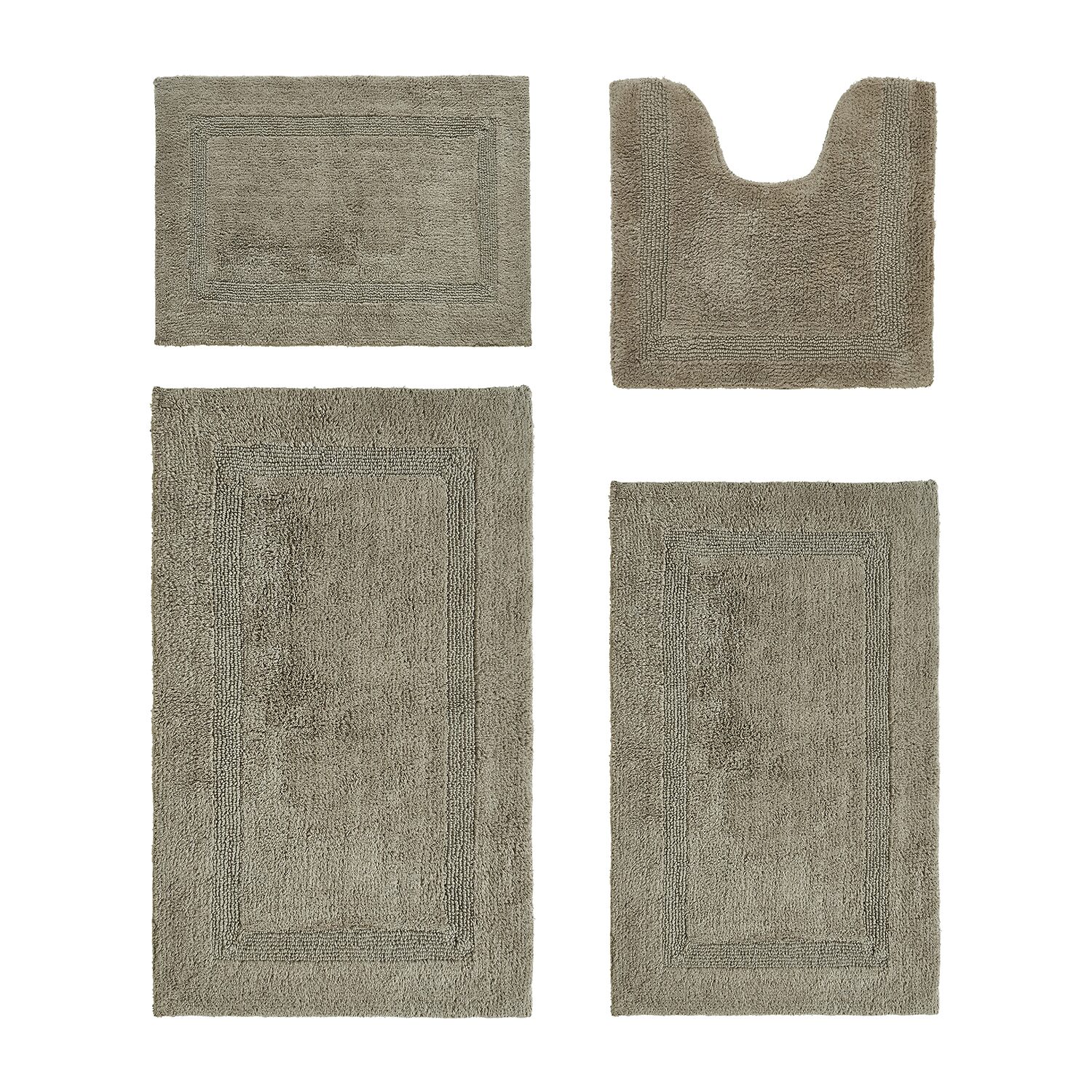 Better Trends Lux Tufted Mat 4-pc. Bath Rug Set