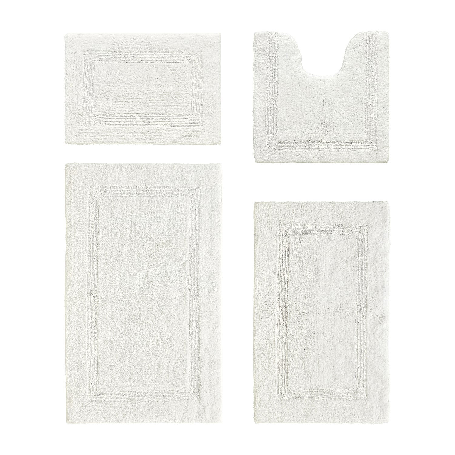 Better Trends Lux Tufted Mat 4-pc. Bath Rug Set