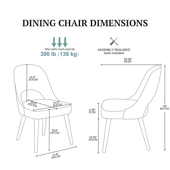 INK+IVY Nola 2-pc. Upholstered Dining Chair