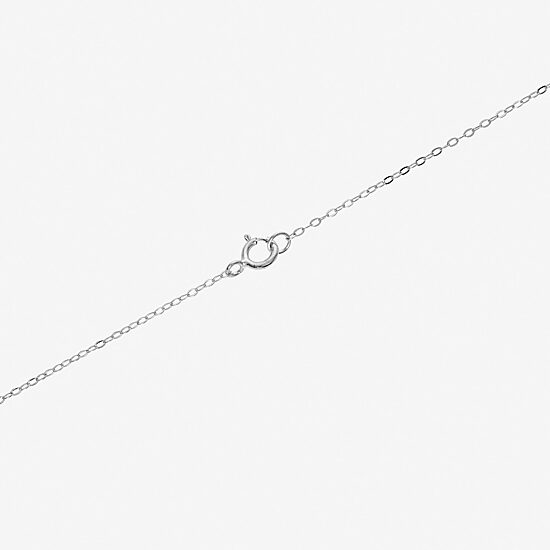 Silver Treasures Womens Sterling Silver Cross 16 Inch Pendant Necklace