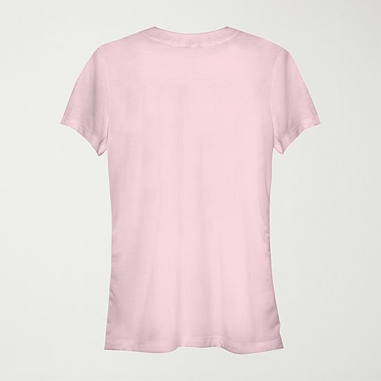 Womens Juniors Crew Neck Short Sleeve Regular Fit Belle Princess Graphic T-Shirt