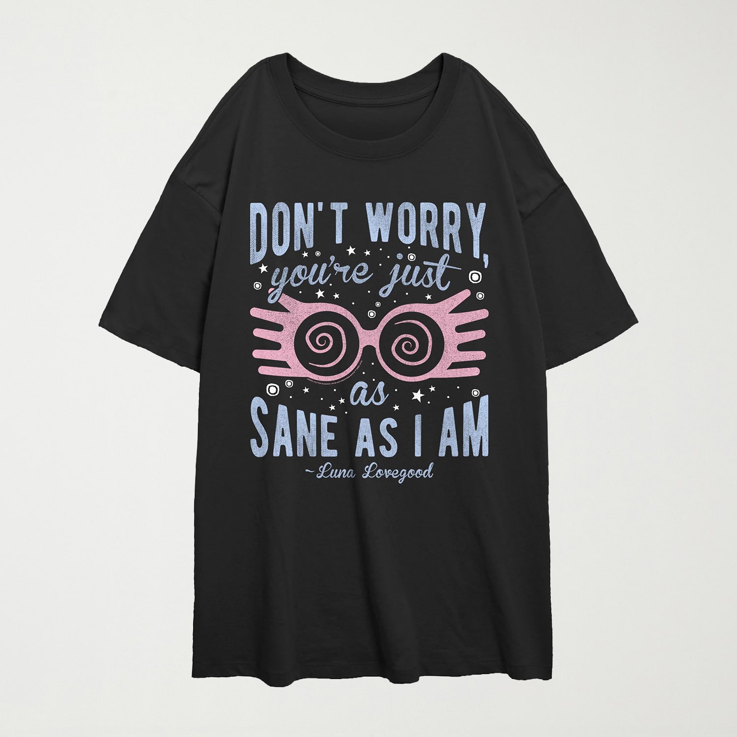 Harry Potter Luna Lovegood Tee Womens Juniors Crew Neck Short Sleeve Regular Fit Graphic T-Shirt