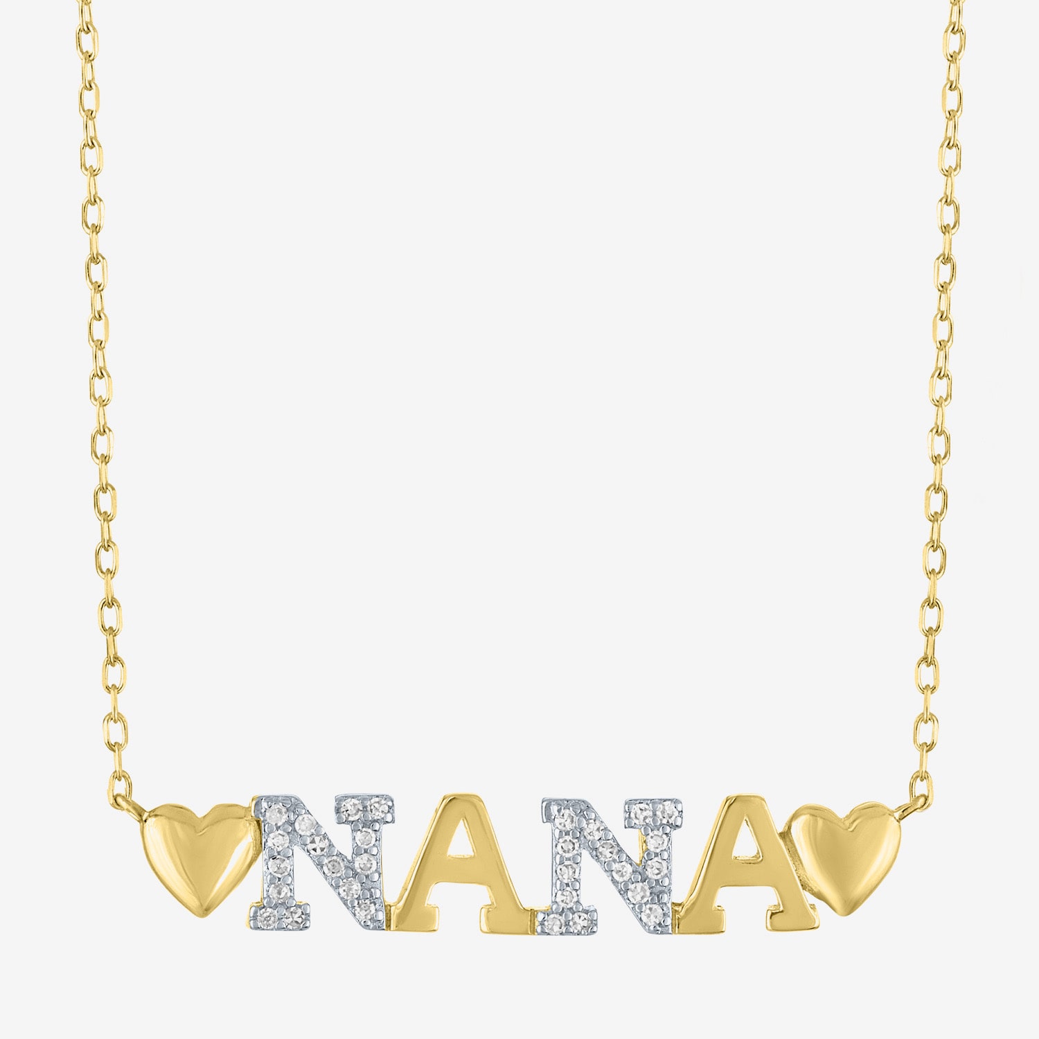 Nana (G-H / Si2-I1) Womens 1/10 CT. T.W. Lab Grown White Diamond 14K Gold Over Silver 18 Inch Pendant Necklace