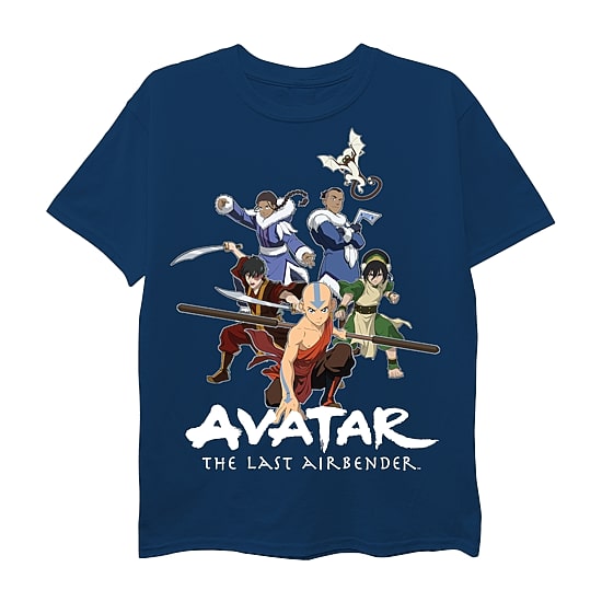 Little & Big Kid Boys Crew Neck Short Sleeve Regular Fit Avatar-The Last Airbender Graphic T-Shirt