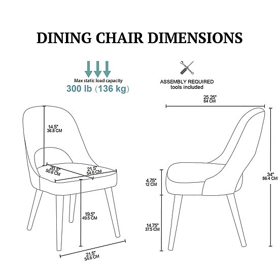 INK + IVY Nola Set of 2 Dining Chairs