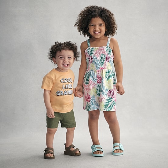 Stepping Stone Infant Boys Double Strap Footbed Sandal