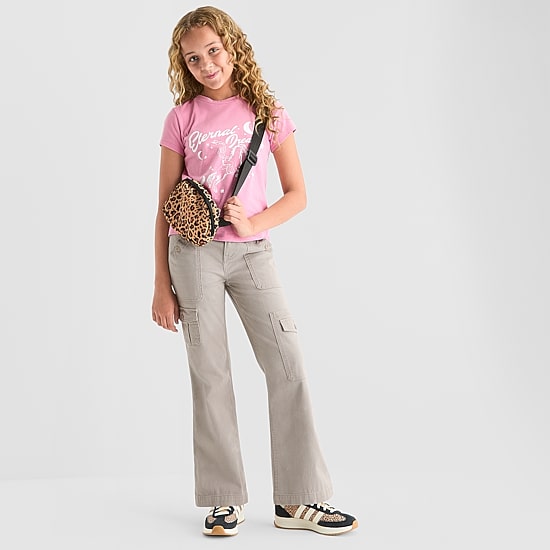 Thereabouts Little & Big Kid Girls Flare Cargo Pant