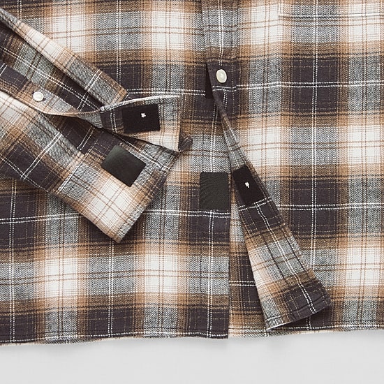 Arizona Mens Easy-on + Easy-off Long Sleeve Classic Fit Flannel Shirt