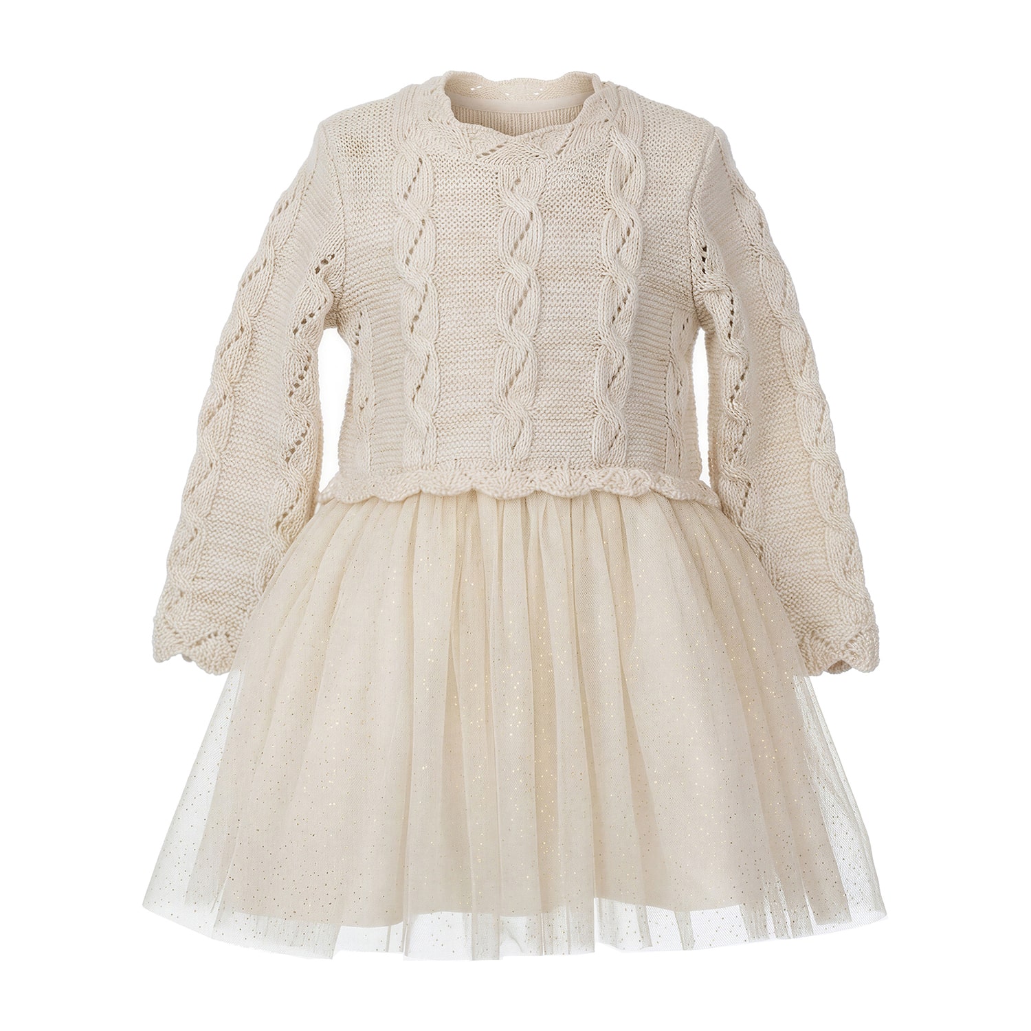 Bonnie Jean Baby Girls Long Sleeve Knit A-Line Dress