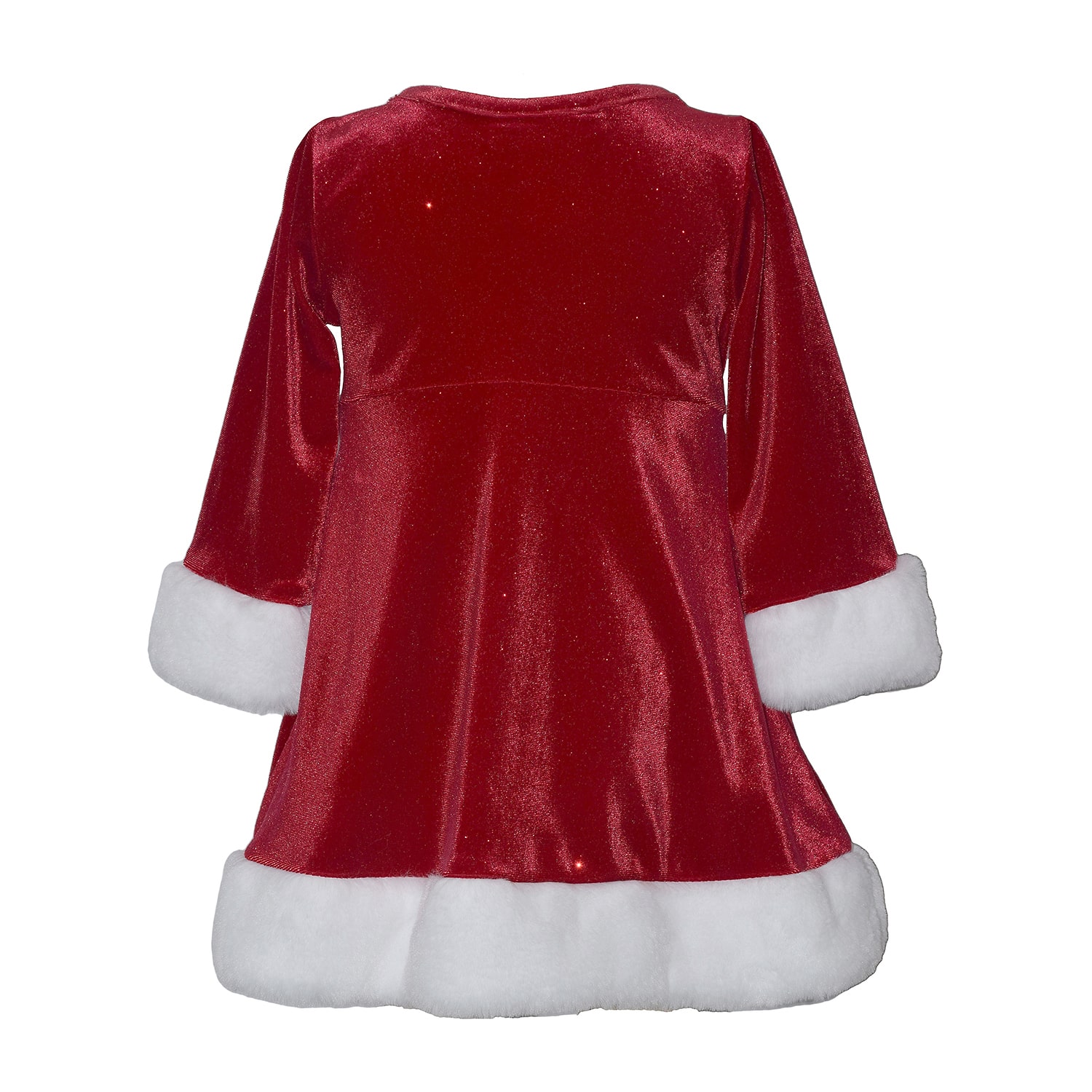 Bonnie Jean Baby Girls Long Sleeve Velvet A-Line Dress