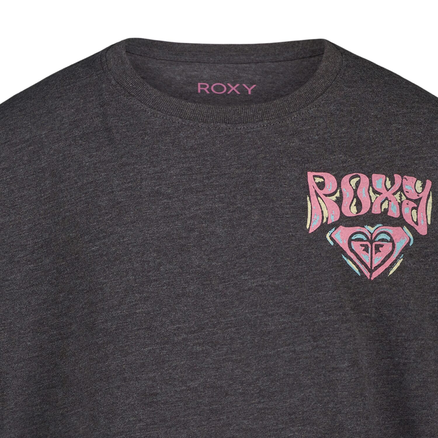 Roxy Big Kid Girls Crew Neck Short Sleeve Oversized Graphic T-Shirt