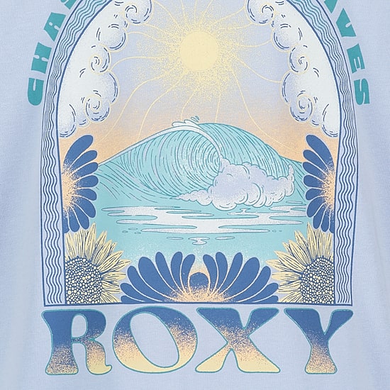 Roxy Big Kid Girls Crew Neck Short Sleeve Oversized Graphic T-Shirt