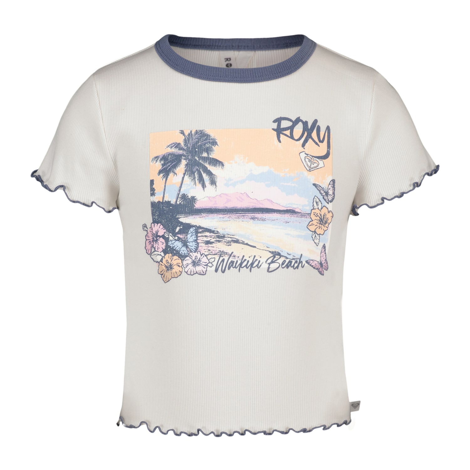 Roxy Big Kid Girls Crew Neck Short Sleeve Regular Fit Graphic T-Shirt
