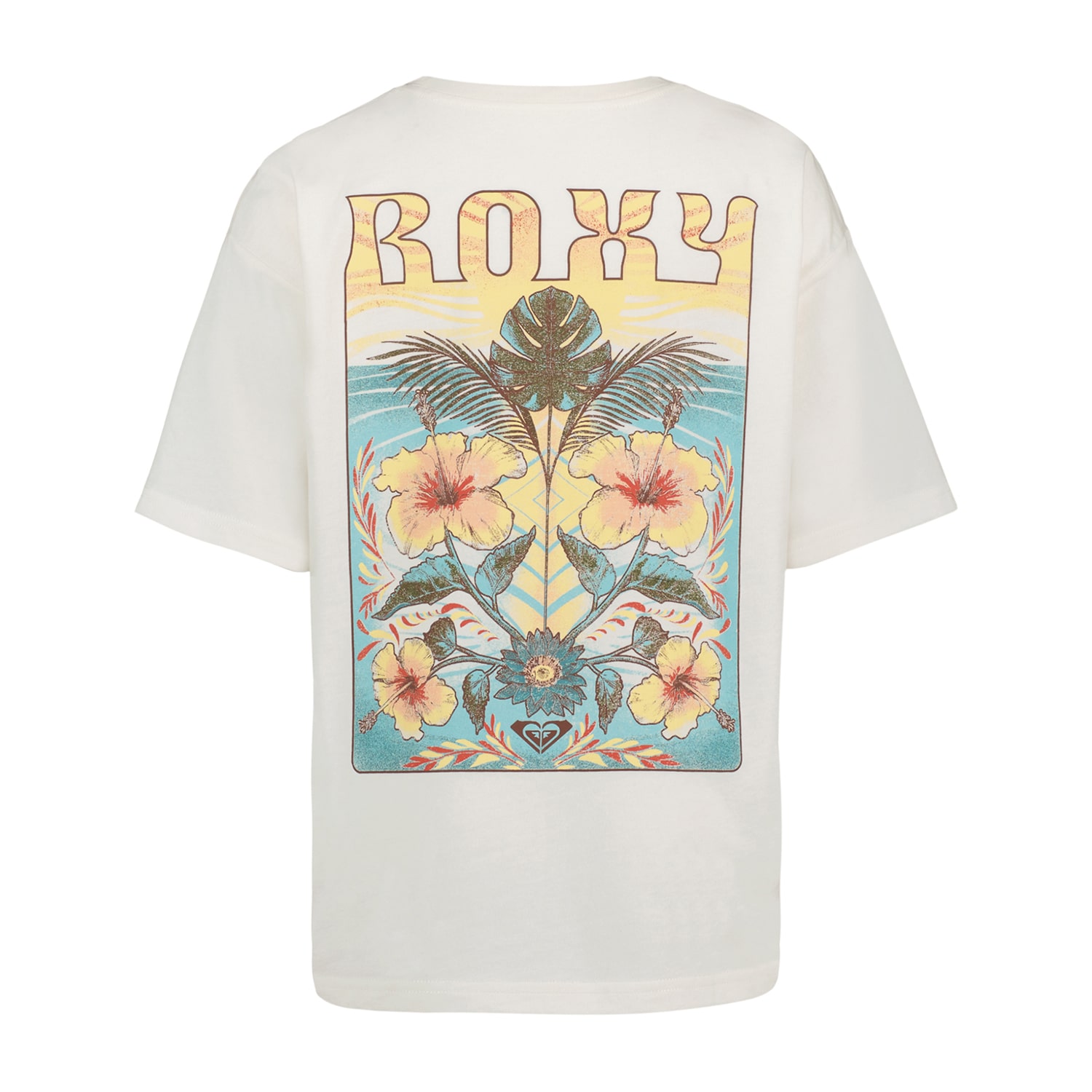 Roxy Big Kid Girls Crew Neck Short Sleeve Oversized Graphic T-Shirt
