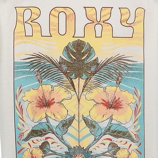 Roxy Big Kid Girls Crew Neck Short Sleeve Oversized Graphic T-Shirt