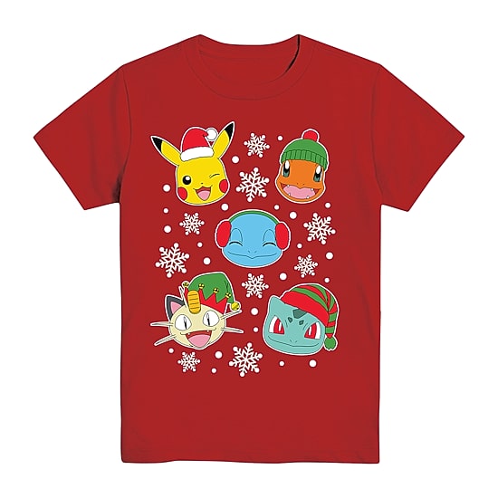 Little & Big Kid Boys Crew Neck Short Sleeve Regular Fit Pokemon Graphic T-Shirt