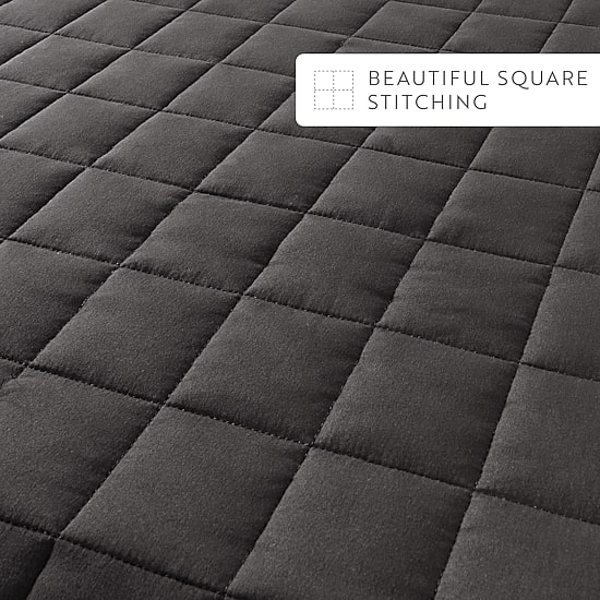 Casual Comfort Premium Ultra Soft Square Pattern Quilted Coverlet Set